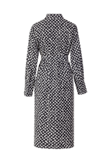 Burcu-Kleid | Schwarz/Cremeweiß