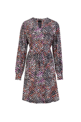 Bibi-Kleid | Schwarz/Mehrfarbig
