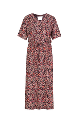 Meyra dress | Black/Poppy