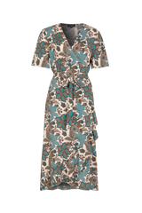 Anastasia-Kleid | Sand/Bermudablau