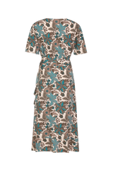 Anastasia-Kleid | Sand/Bermudablau