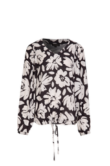 Melanie top | Off white/Black