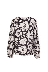 Melanie top | Off white/Black