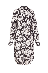 Bertine-Kleid | Cremeweiß/Schwarz