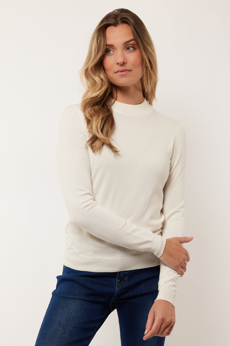 Evelia top | Wool White