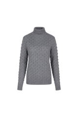 Serina knitting sweater | Gray Melange