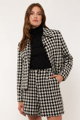 Jazmin-Jacke | Schwarz/Offwhite