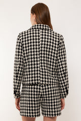 Jazmin-Jacke | Schwarz/Offwhite