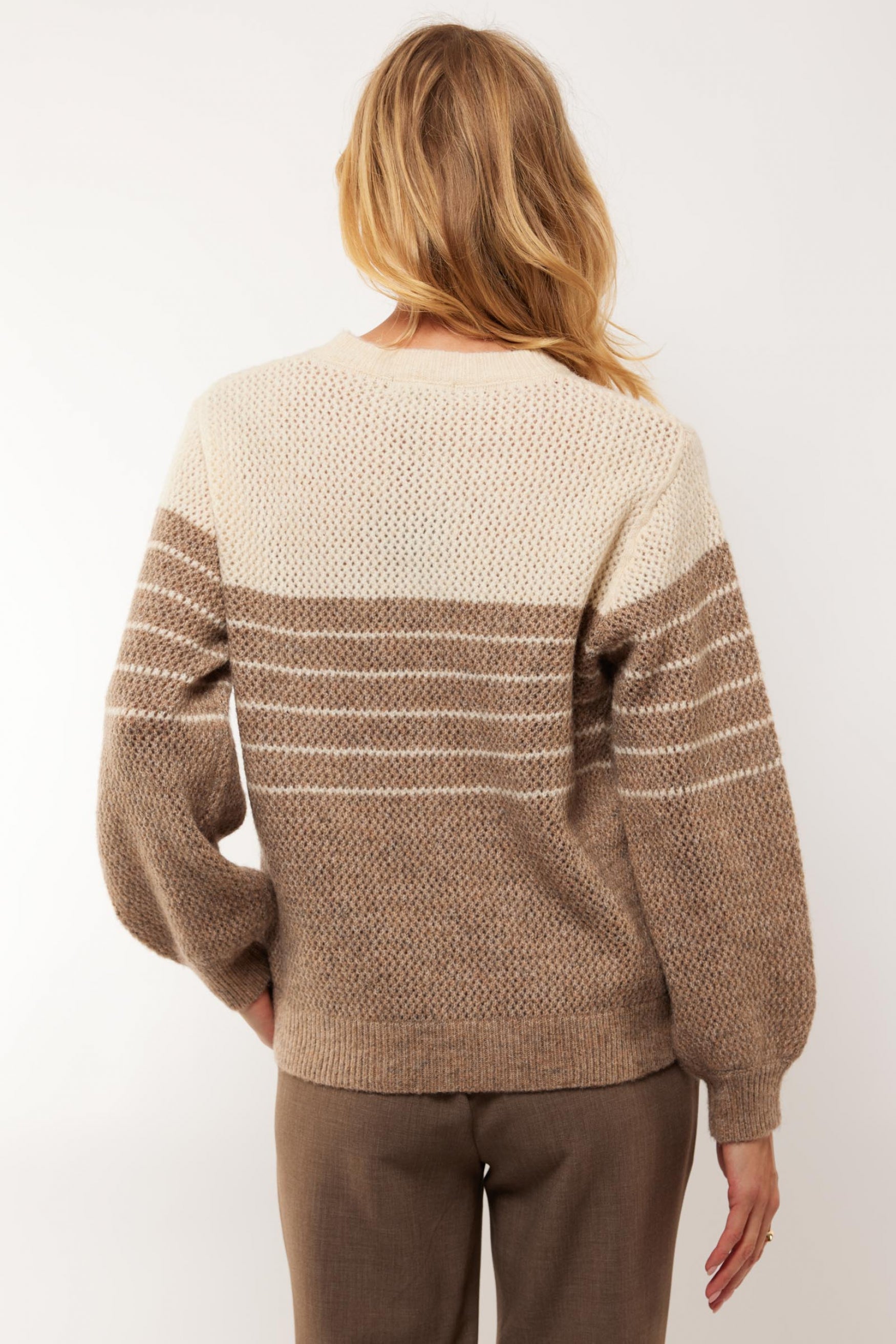 Esmina sweater | Wool White/Sahara