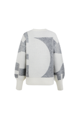 Elzana trui | Wool White/Gray