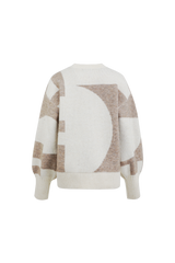 Elzana trui | Wool White/Sahara