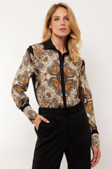 Elanora blouse | Black/Color Mix
