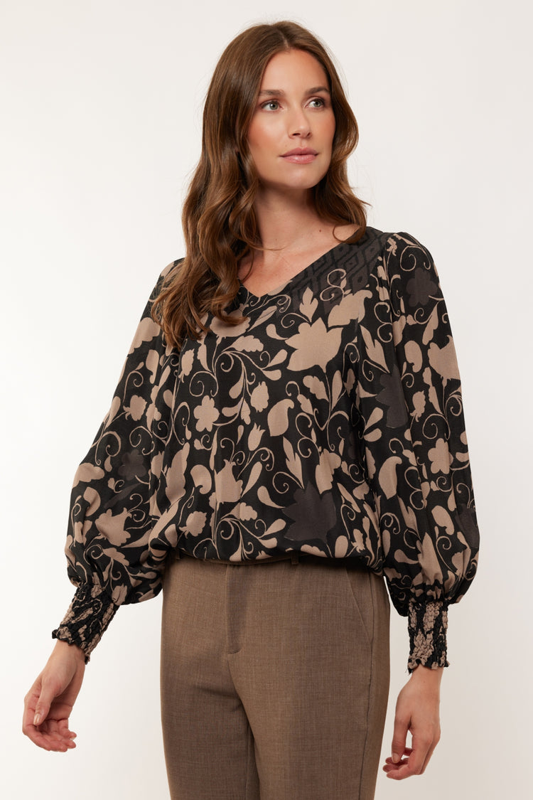 Elta top | Black/Sahara