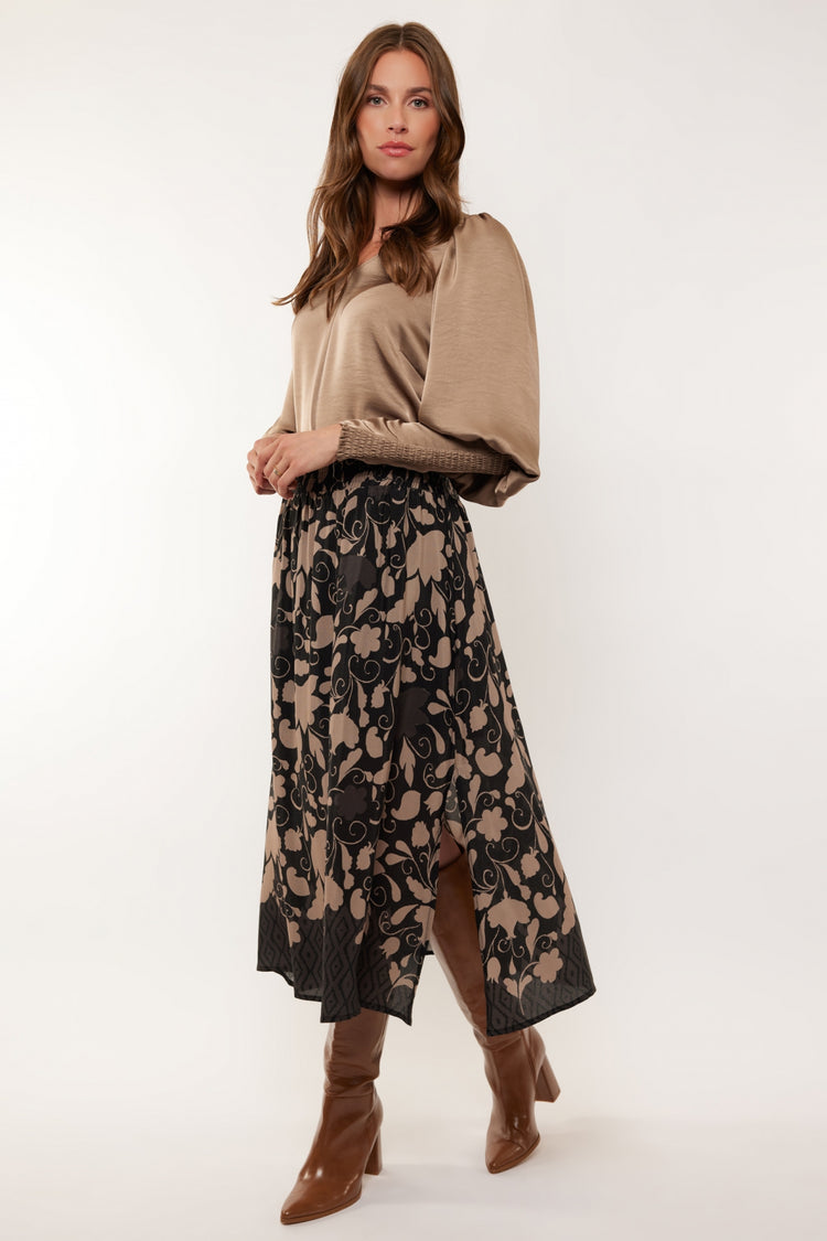 Engy skirt | Black/Sahara