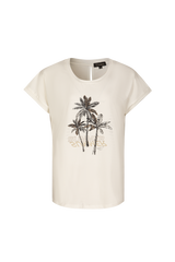 Carmen t-shirt | Offwhite/Sahara