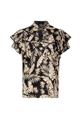 Ciska top | Black/Sahara