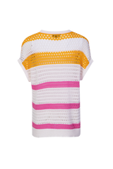 Debbie trui | Offwhite/Orchid