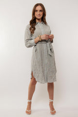 Dagmar dress | Off white/Black