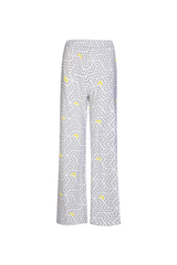 Dafne pants | Off white/Summer Green