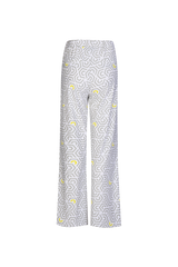 Dafne pants | Off white/Summer Green