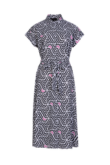 Dayla dress | Off white/Black