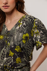Doga top | Black/Cyber Lime