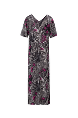 Dina dress | Black/Orchid