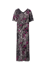 Dina dress | Black/Orchid
