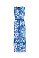 Doutzen dress | Offwhite/Cornflower Blue