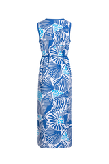 Doutzen dress | Offwhite/Cornflower Blue