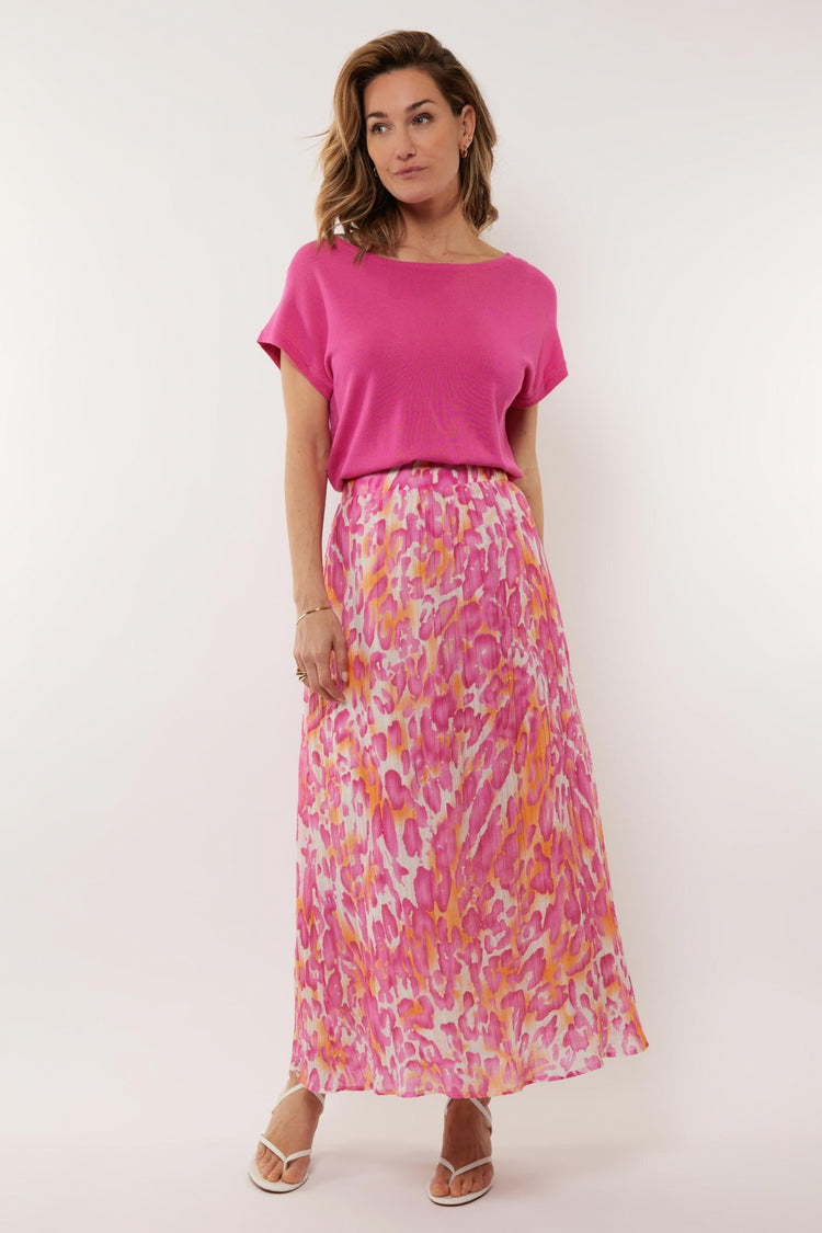 Cruz skirt | Sand/Orchid