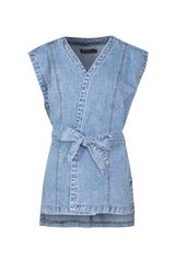 Cherie Weste | Denim Hellblau
