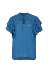 Cecile top | Cornflower Blue