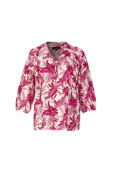 Claudia top | Sand/Hibiscus