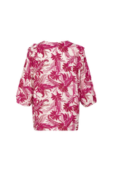 Claudia top | Sand/Hibiscus