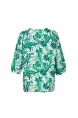 Claudia top | Sand/Apple Green