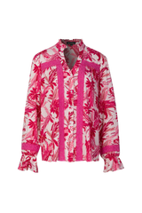 Nynke blouse | Sand/Hibiscus