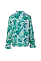 Nynke blouse | Sand/Apple Green