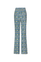 Cailey pants | Cornflower Blue/Yellow Green