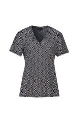 Dila top | Offwhite/Black