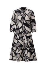 Cora dress | Sand/Black