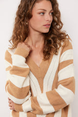 Rekha trui | Offwhite/Oak Buff