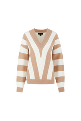 Rekha trui | Offwhite/Oak Buff