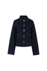 Shalom Jacke | Dunkler Denim
