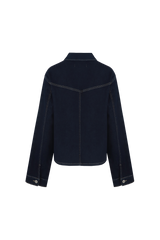 Shalom Jacke | Dunkler Denim