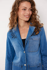 Karlie blazer | Denim Mid Blue