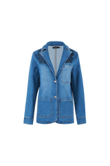 Karlie blazer | Denim Mid Blue