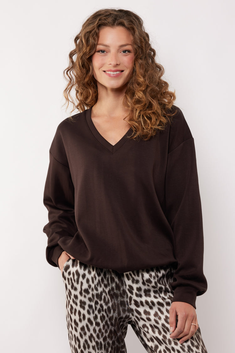 Salma sweater | Dark Chocolate