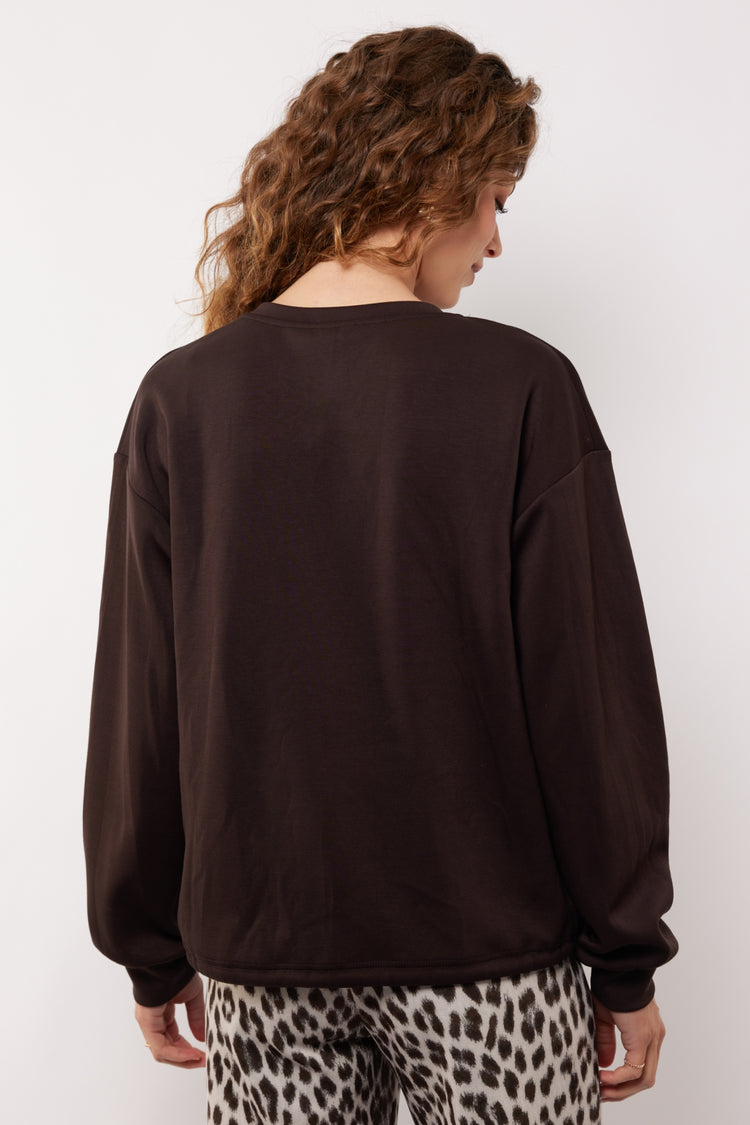Salma sweater | Dark Chocolate