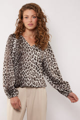 Bilie top | Sand/Olive Green